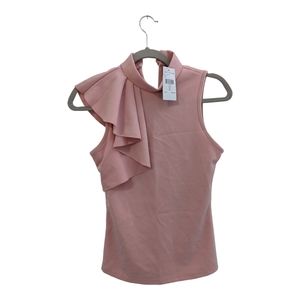 Fashion Nova High Neck Ruffle Top